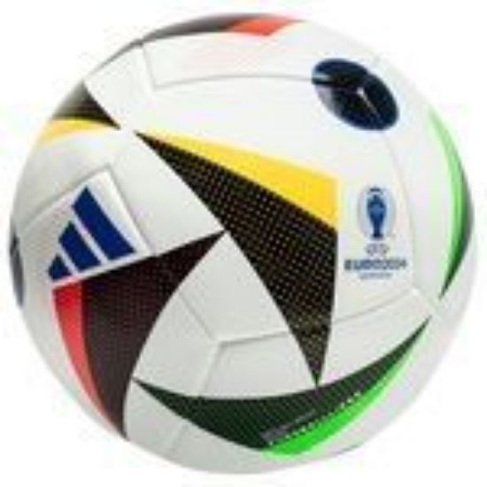 Bild på Adidas Fotboll FUSSBALLLIEBE Training EURO 2024 - Vit/Svart/Blå